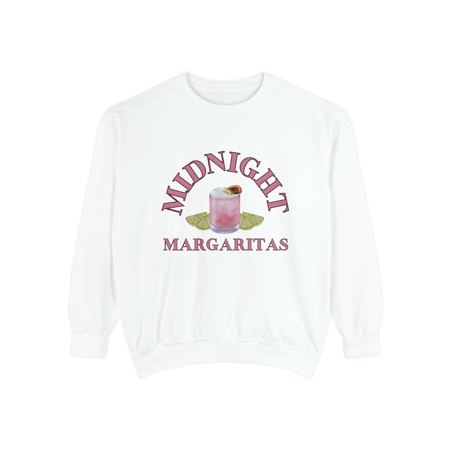 Midnight Margaritas Sweatshirt in White