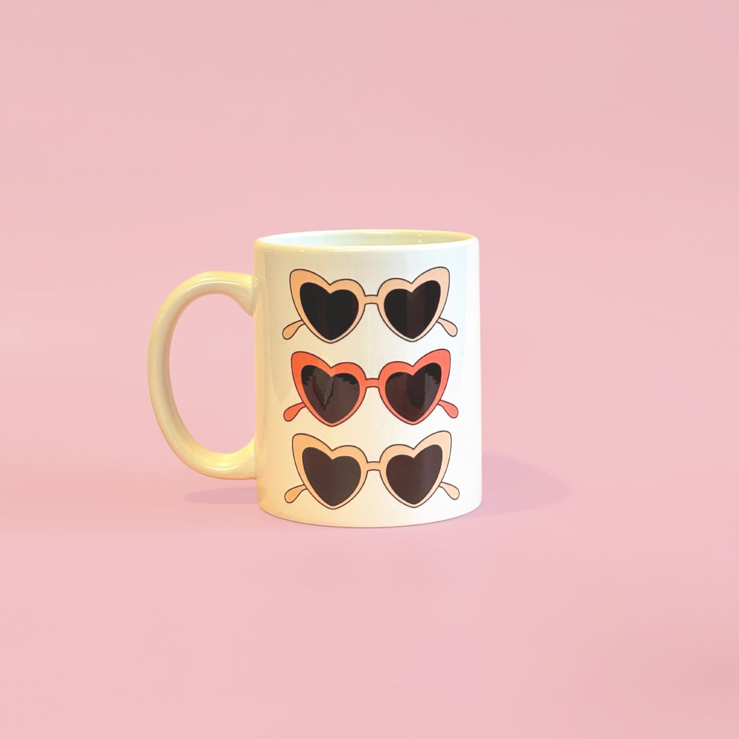 Heart Shaped Sunglasses Valentine’s Day Mug
