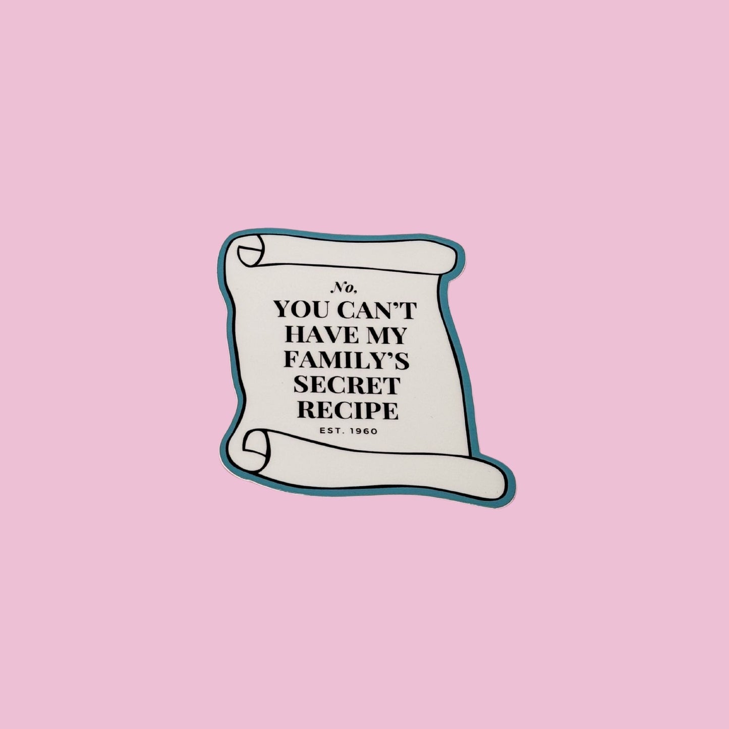 Secret Recipe Sticker