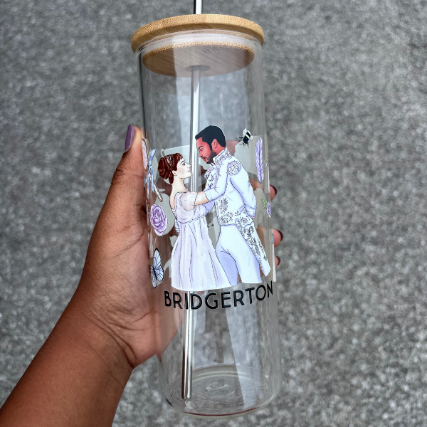 Bridgerton Tall Glass Can