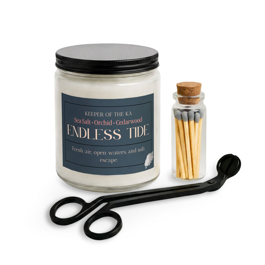 ENDLESS TIDE | Sea Salt, Orchid & Sandalwood Luxury Candle Kit