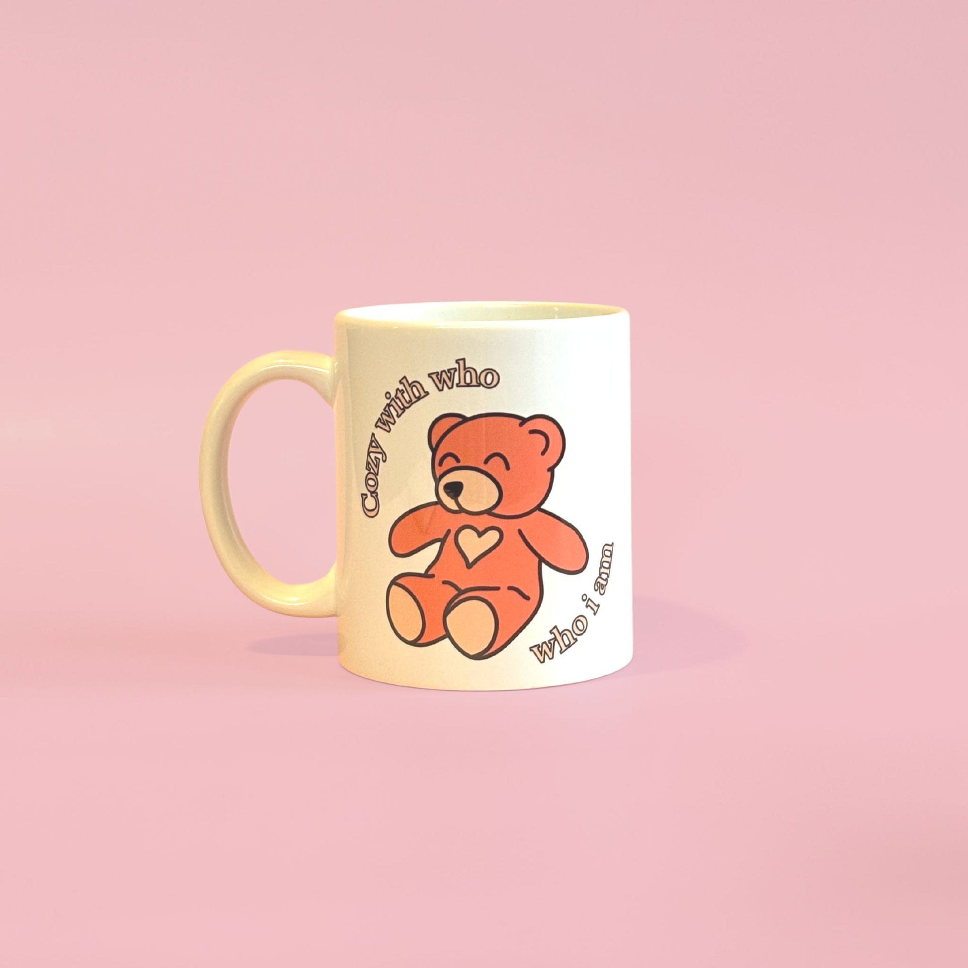 Cozy with Who I am Bear Valentine’s Day Mug